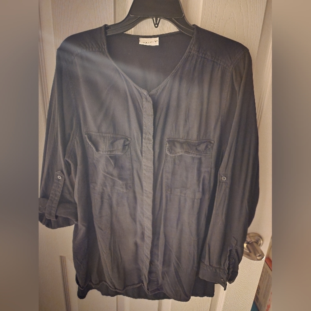 4/$25 Ava & Viv Women Long Sleeve Boho Blouse Top